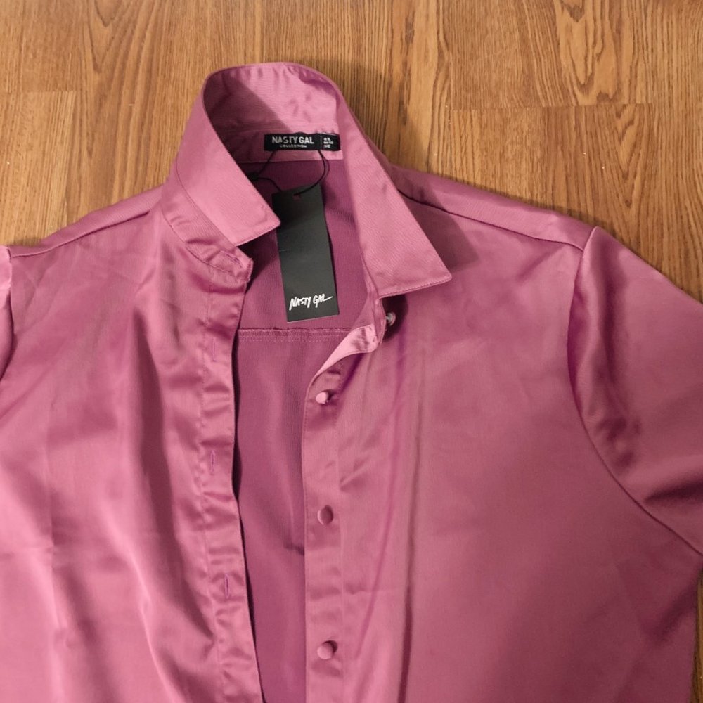 Nasty Gal satin shirt - Picture 2 of 2